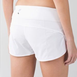 Lululemon shorts, white